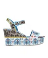 Dolce & Gabbana Printed Sandals In Multicolor