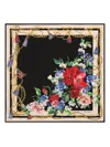 Dolce & Gabbana Printed Scarf In Black