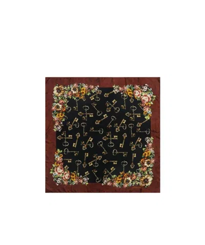 Dolce & Gabbana Printed Scarf In Black