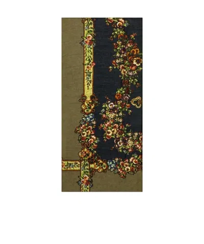 Dolce & Gabbana Printed Scarf In Green