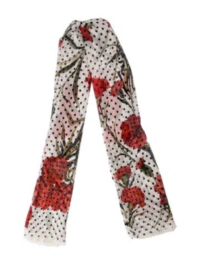 Pre-owned Dolce & Gabbana Printed Scarf In Multi