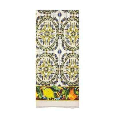 Dolce & Gabbana Printed Scarf In Multicolor
