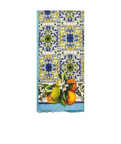 Dolce & Gabbana Printed Scarf In Multicolor