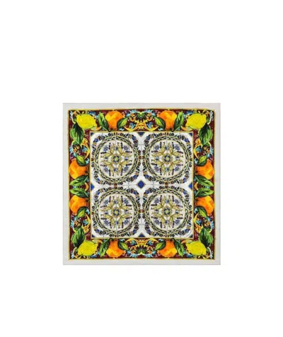 Dolce & Gabbana Printed Scarf In Multicolor