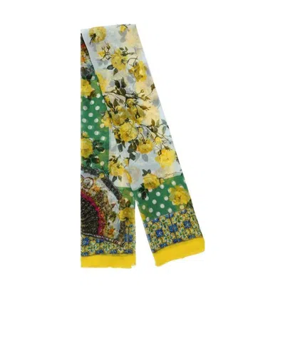 Dolce & Gabbana Printed Scarf In Multicolor
