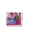 Dolce & Gabbana Flowers And Pink Silk Scarf In Pink