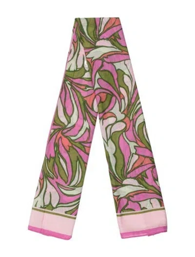 Pre-owned Dolce & Gabbana Printed Scarf In Pink