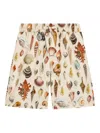 Dolce & Gabbana Printed Shorts In Brown