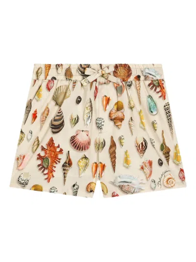Dolce & Gabbana Babies' Printed Shorts In Neutral