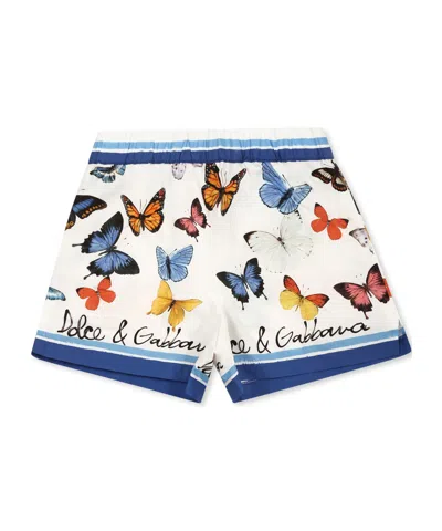 Dolce & Gabbana Printed Shorts In White