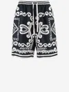 Dolce & Gabbana Dolce&gabbana Silk Bermuda With Navy Print