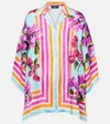 Dolce & Gabbana Printed Silk-blend Shirt In Multi