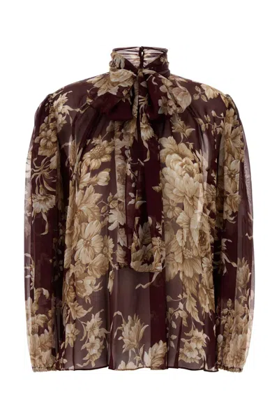 Dolce & Gabbana Printed Silk Blouse