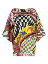 Dolce & Gabbana Silk Blouse Carretto Print In White