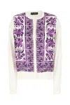 Dolce & Gabbana Women Maiolica Print Silk Cardigan