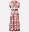 Dolce & Gabbana Printed Silk Midi Dress
