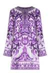 Dolce & Gabbana Women Silk Dress In Purple