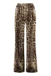 Dolce & Gabbana Printed Silk Pants In Multi