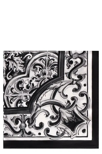 DOLCE & GABBANA DOLCE & GABBANA PRINTED SILK SCARF