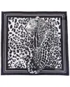 Dolce & Gabbana Printed Silk Scarf In Black