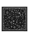 Dolce & Gabbana Medals-print 70x70 Silk Twill Scarf In Black