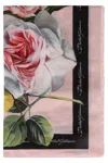Dolce & Gabbana Printed Silk Scarf In Pink