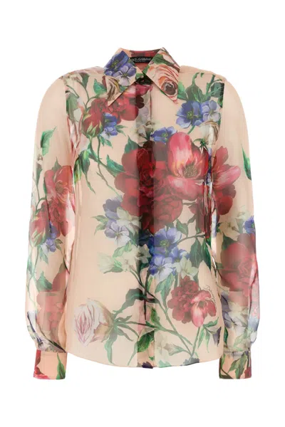 Dolce & Gabbana Printed Silk Shirt
