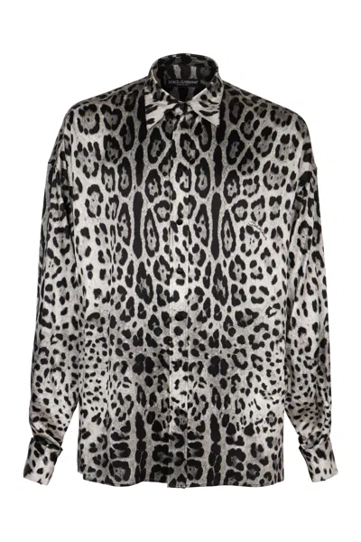 DOLCE & GABBANA DOLCE & GABBANA PRINTED SILK SHIRT