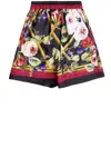 Dolce & Gabbana Floral-print Silk Pajama Shorts