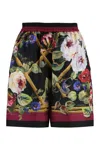 Dolce & Gabbana Floral-print Silk Pajama Shorts