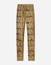 Dolce & Gabbana Printed Silk Twill Jogging Pants In Print