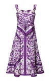 Dolce & Gabbana Majolica-print Silk Twill Dress