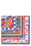 Dolce & Gabbana Printed Silk-twill Shawl