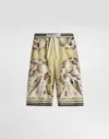 Dolce & Gabbana Silk Shell Print Shorts