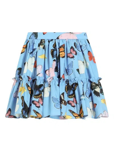 Dolce & Gabbana Kids' Printed Skirt In Blue