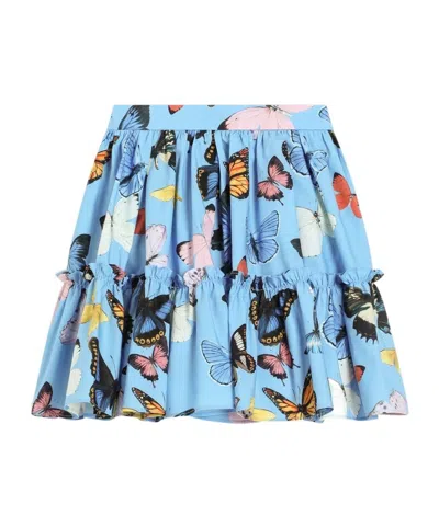 Dolce & Gabbana Printed Skirt In Blue