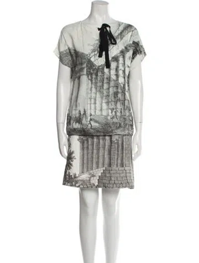 Pre-owned Dolce & Gabbana Printed Skirt Set In Neutral
