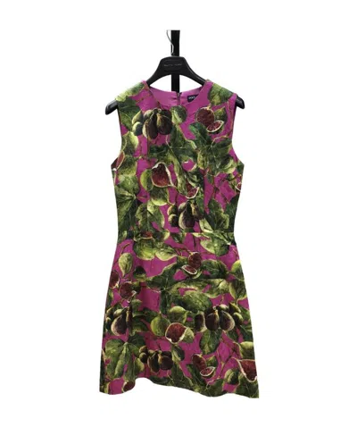 Dolce & Gabbana Printed Sleeveless Dress In Multicolor