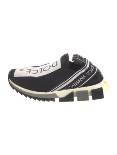 Pre-owned Dolce & Gabbana Printed Sneakers In Blue