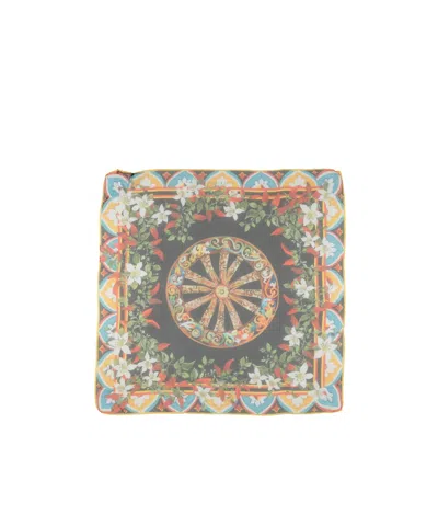 Dolce & Gabbana Printed Square Scarf In Multi