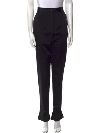 Pre-owned Dolce & Gabbana Printed Straight Leg Pants In Black