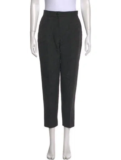 Pre-owned Dolce & Gabbana Printed Straight Leg Pants In Gray