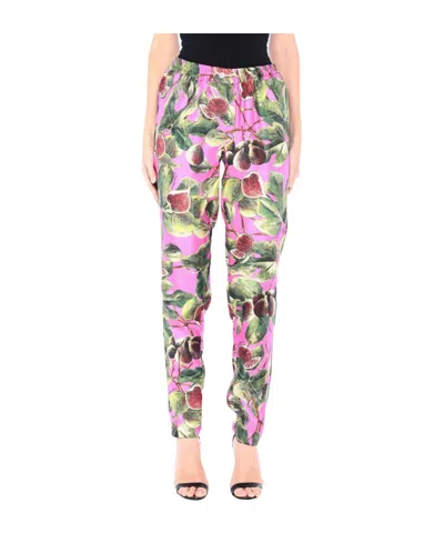 Dolce & Gabbana Printed Straight-leg Pants In Multi