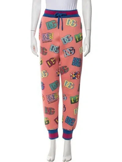 Pre-owned Dolce & Gabbana Printed Sweatpants In Multi