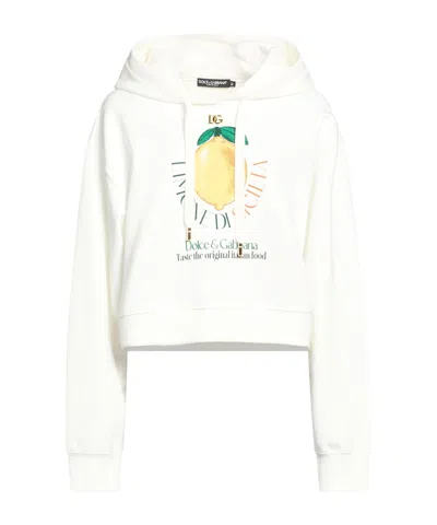 Dolce & Gabbana Printed Sweatshirts In White