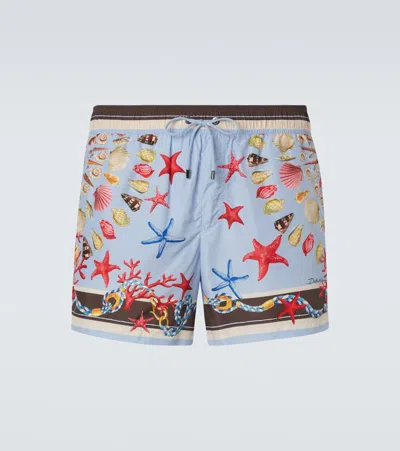 DOLCE & GABBANA PRINTED SWIM TRUNKS