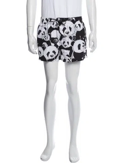 Pre-owned Dolce & Gabbana Printed Swim Trunks In Multi