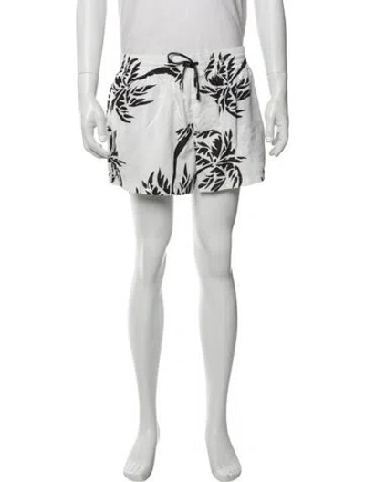 Pre-owned Dolce & Gabbana Printed Swim Trunks W/ Tags In Multi
