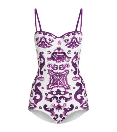 DOLCE & GABBANA PRINTED SWIMSUIT
