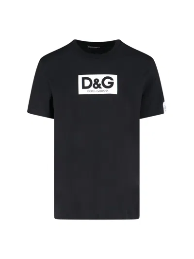 Dolce & Gabbana Printed T-shirt In Black  